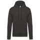 Kariban KA476 férfi pamut kapucnis pulóver - Dark Grey