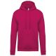 Kariban KA476 férfi pamut kapucnis pulóver - Fuchsia