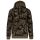 Kariban KA476 férfi pamut kapucnis pulóver - Olive Camouflage