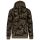 Kariban KA476 férfi pamut kapucnis pulóver - Olive Camouflage