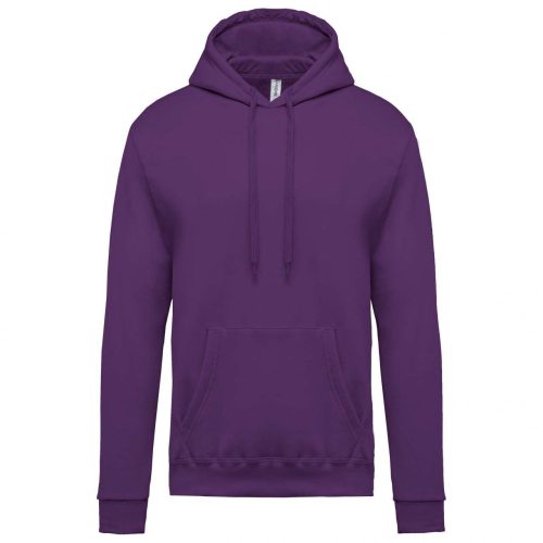 Kariban KA476 férfi pamut kapucnis pulóver - Purple
