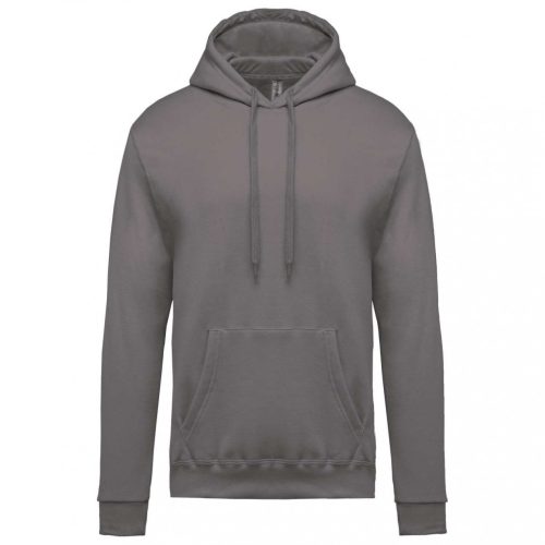 Kariban KA476 férfi pamut kapucnis pulóver - Storm Grey
