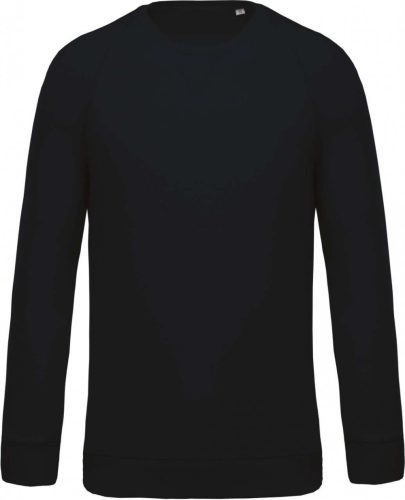 Kariban KA480 Organic pamut férfi környakas pulóver - Navy