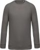 Kariban KA480 Organic pamut férfi környakas pulóver - Storm Grey