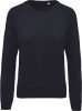 Kariban KA481 Organic pamut női környakas pulóver - French Navy Heather