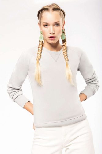 Kariban KA481 Organic pamut női környakas pulóver - Navy