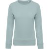 Kariban KA481 Organic pamut női környakas pulóver - Snow Grey