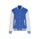 Kariban KA497 Teddy unisex pamut petentos pulóver - Light Royal Blue/White