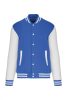 Kariban KA497 Teddy unisex pamut petentos pulóver - Light Royal Blue/White