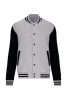 Kariban KA497 Teddy unisex pamut petentos pulóver - Oxford Grey/Black