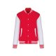 Kariban KA497 Teddy unisex pamut petentos pulóver - Red/White
