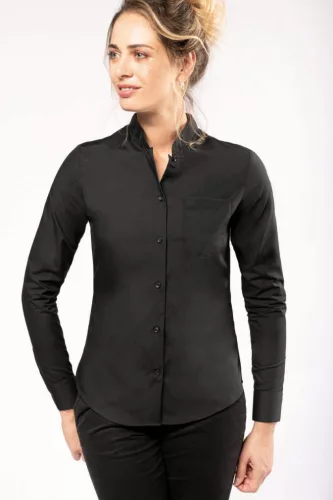 Kariban KA514 LADIES' LONG-SLEEVED MANDARIN COLLAR SHIRT XL