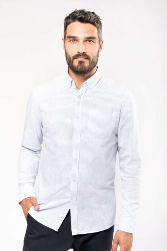 Kariban KA516 LONG-SLEEVED WASHED OXFORD COTTON SHIRT M