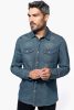 Kariban KA519 MEN'S LONG-SLEEVED DENIM SHIRT S