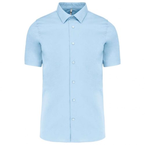Kariban KA531 férfi pamut rövid ujjú ing - Light Blue