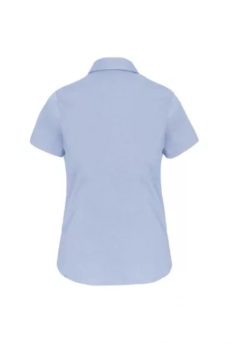 Kariban KA532 női pamut rövid ujjú ing - Light Blue