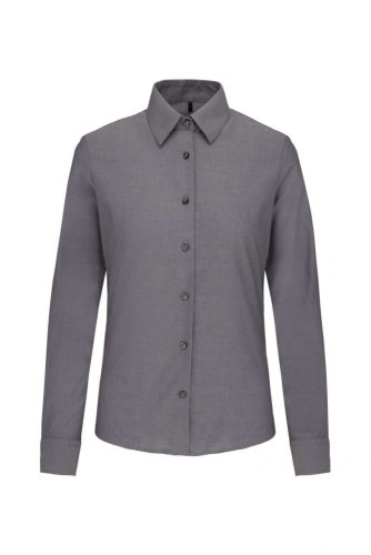 Kariban KA534 Oxford női hosszú ujjú ing - Oxford Silver