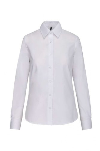 Kariban KA534 Oxford női hosszú ujjú ing - White
