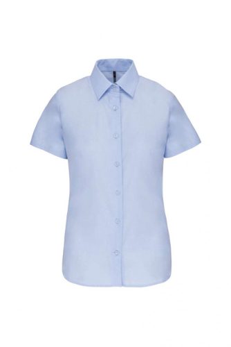 Kariban KA536 Oxford női pamut rövid ujjú ing - Oxford Blue