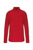 Kariban KA541 férfi pamut hosszú ujjú poplin ing - Classic Red
