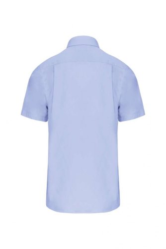 Kariban KA543 férfi pamut rövid ujjú poplin ing - Bright Sky