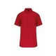 Kariban KA543 férfi pamut rövid ujjú poplin ing - Classic Red