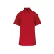 Kariban KA543 férfi pamut rövid ujjú poplin ing - Classic Red