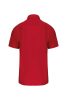 Kariban KA543 férfi pamut rövid ujjú poplin ing - Classic Red