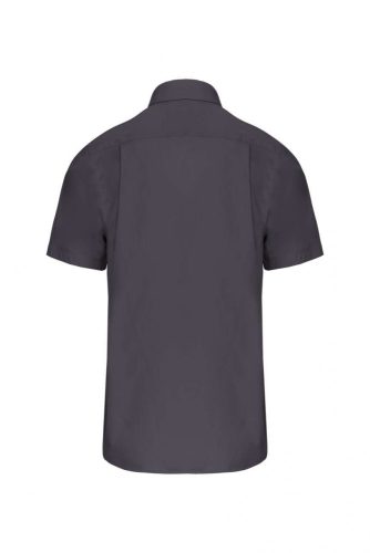 Kariban KA543 férfi pamut rövid ujjú poplin ing - Zinc