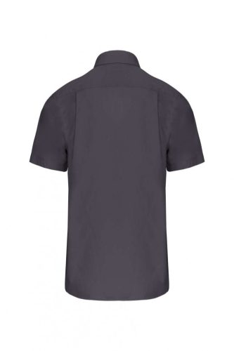 Kariban KA543 férfi pamut rövid ujjú poplin ing - Zinc