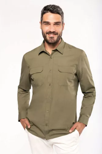 Kariban KA590 MEN'S LONG-SLEEVED SAFARI SHIRT S