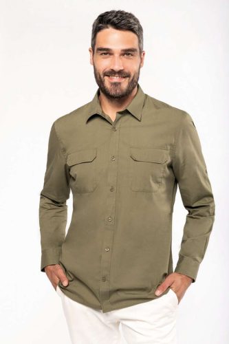 Kariban KA590 MEN'S LONG-SLEEVED SAFARI SHIRT M