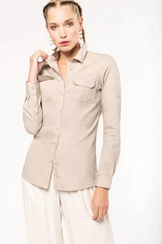 Kariban KA591 LADIES' LONG SLEEVED SAFARI SHIRT XS