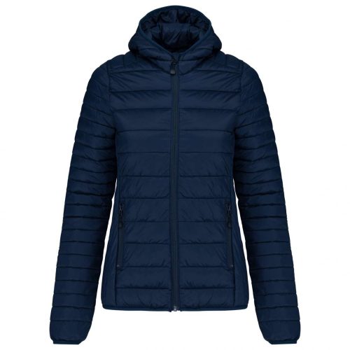 Kariban KA6111 női könnyű kapucnis párnázott dzseki - Navy
