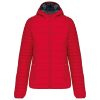 Kariban KA6111 női könnyű kapucnis párnázott dzseki - Red