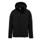 Kariban KA650 férfi kapucnis softshell béléses parka kabát - Black