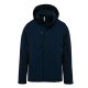 Kariban KA650 férfi kapucnis softshell béléses parka kabát - Navy