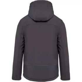   Kariban KA650 férfi kapucnis softshell béléses parka kabát - Titanium
