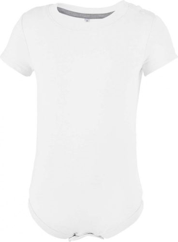 Kariban KA831 bébi pamut rövid ujjú body - White