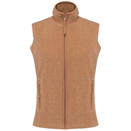 Kariban KA906 Melodie női mikropolár mellény - Camel Heather