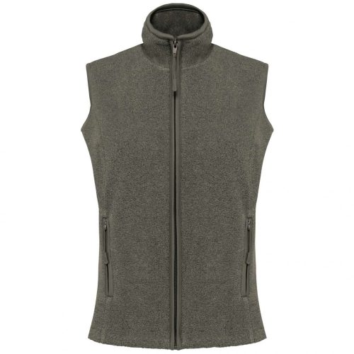 Kariban KA906 Melodie női mikropolár mellény - Green Marble Heather