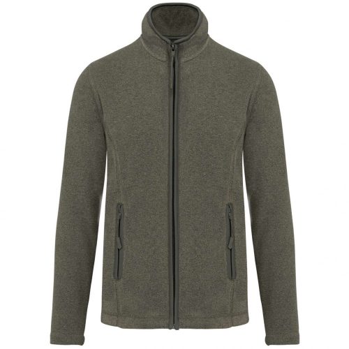 Kariban KA907 Maureen női cipzáros mikropolár dzseki - Green Marble Heather