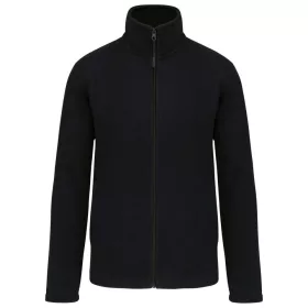 Kariban KA9102 uniszex cipzáras mikropolár dzseki - Black