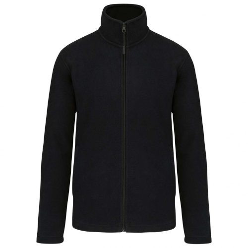 Kariban KA9102 uniszex cipzáras mikropolár dzseki - Black