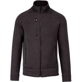   Kariban KA9106 férfi cipzáros heather dzseki - Dark Grey Melange