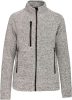 Kariban KA9107 női cipzáros heather dzseki - Light Grey Mélange