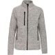 Kariban KA9107 női cipzáros heather dzseki - Light Grey Mélange