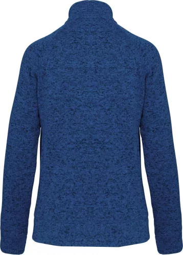 Kariban KA9107 női cipzáros heather dzseki - Light Royal Blue Mélange
