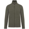 Kariban KA911 Falco  cipzáros mikropolár dzseki - Green Marble Heather