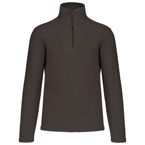 Kariban KA912 Enzo cipzáras nyakú mikropolár dzseki - Dark Grey